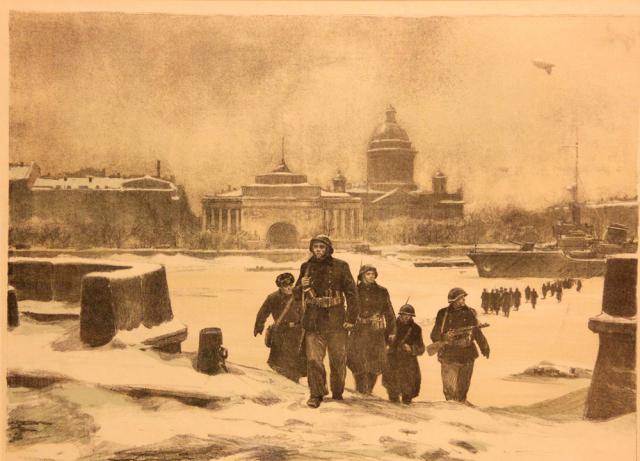 Богаткин В.В. Суровое время. Из цикла «Ленинград в дни блокады». 1950 Богаткин В.В. Суровое время. Из цикла «Ленинград в дни блокады». 1950